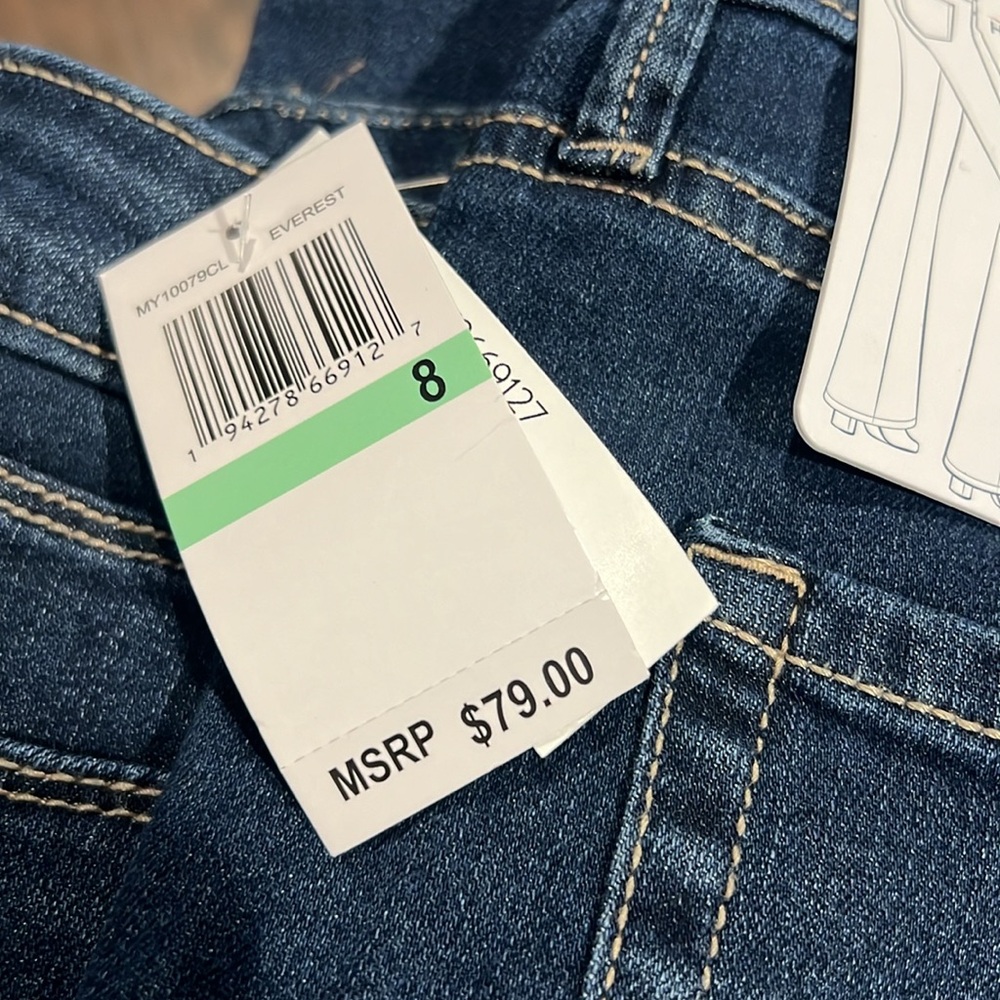 Seven and seven felicity Slim flare, high-rise jeans, blue color, new - Picture 9 of 11
